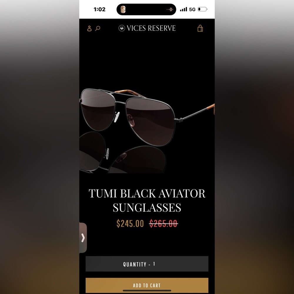 TUMI UNISEX De Rigo REM STU008 Aviator Polarized Sunglasses - Picture 9 of 11